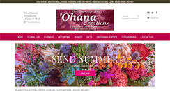 Desktop Screenshot of ohanacreations.com