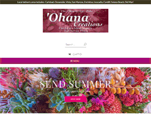 Tablet Screenshot of ohanacreations.com